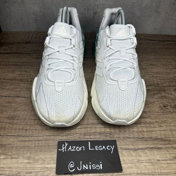 Adidas~Men’s~X9000L4 BOOST White Metallic/Green  Running  Sneakers~Size 7 - Picture 4 of 9